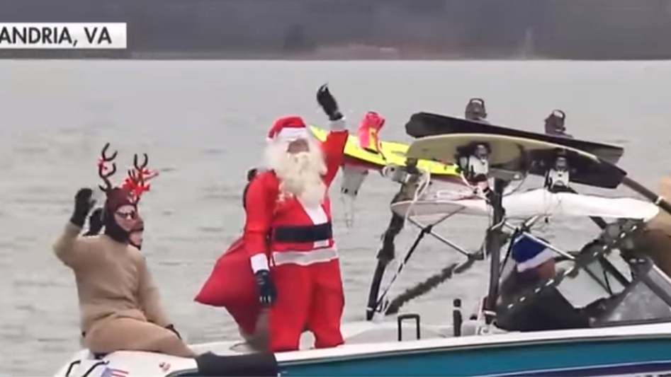 Ο Άγιος Βασίλης… πήγε για σκι! – ΒΙΝΤΕΟ