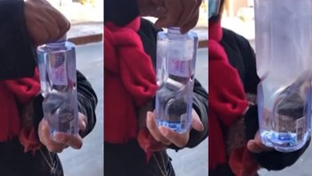 Μπουκάλι με νερό μετατρέπεται σε πάγο μέσα σε δευτερόλεπτα – ΒΙΝΤΕΟ
