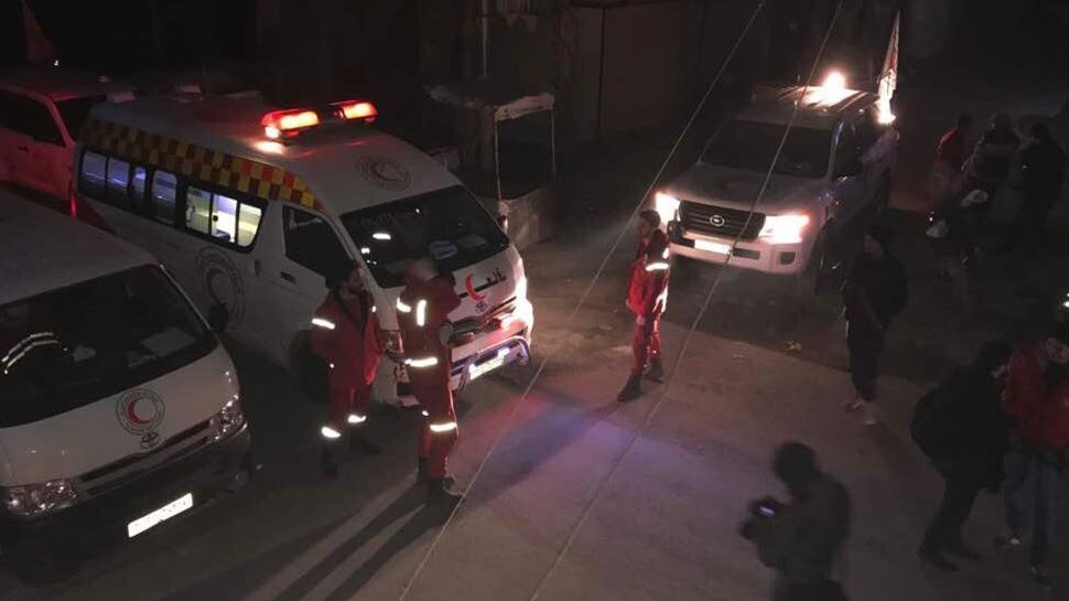 Σε εξέλιξη διακομιδή τραυματιών από την Ανατολική Γούτα στη Δαμασκό