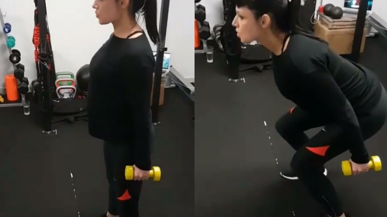 Δείτε την Αθηναΐδα Νέγκα να γυμνάζεται στον ένατο μήνα της εγκυμοσύνης της – ΒΙΝΤΕΟ