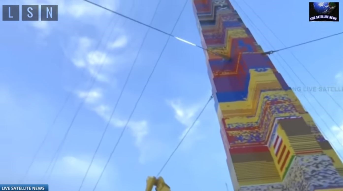 Έχτισαν πύργο 36 μέτρων με Lego προς τιμήν 8χρονου καρκινοπαθή – ΒΙΝΤΕΟ