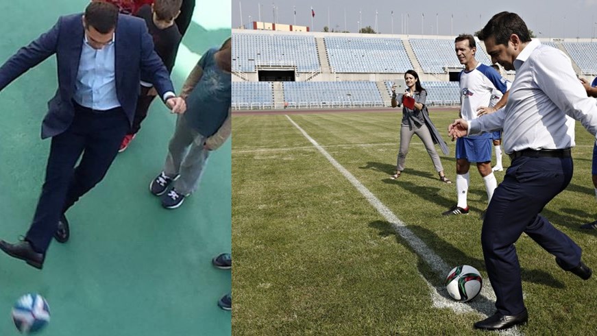 Tσίπρας και ποδόσφαιρο: Είναι Παναθηναϊκός, Μπαρτσελόνα, Λίβερπουλ και δεν το κρύβει