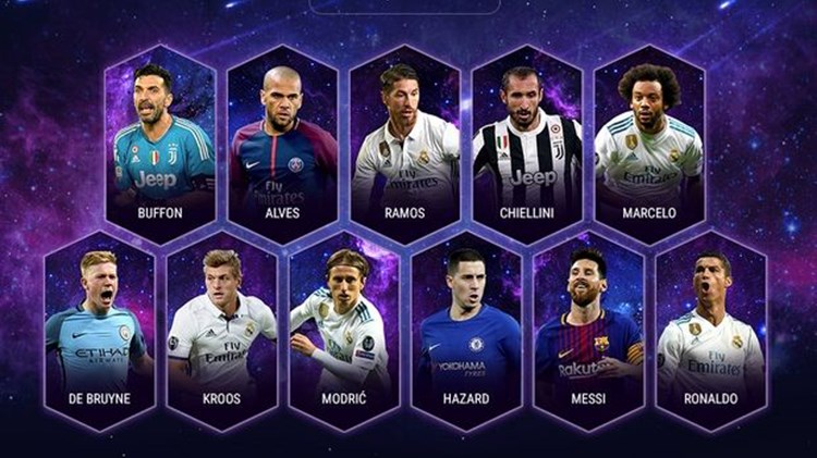 Αυτή είναι η κορυφαία ενδεκάδα στην Ευρώπη σύμφωνα με ψηφοφορία της UEFA