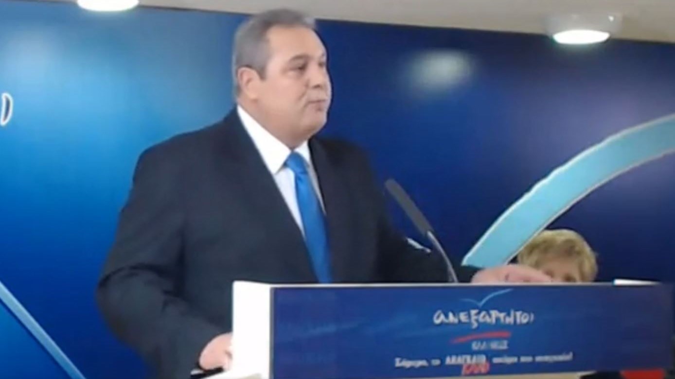 Ο Καμμένος για το Σκοπιανό: Ούτε «New» ούτε «Upper» Μακεδονία – ΒΙΝΤΕΟ