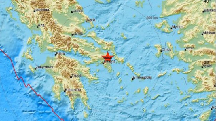 4,4 Ρίχτερ το μέγεθος του σεισμού στην Αττική σύμφωνα με το Ευρωμεσογειακό – ΤΩΡΑ