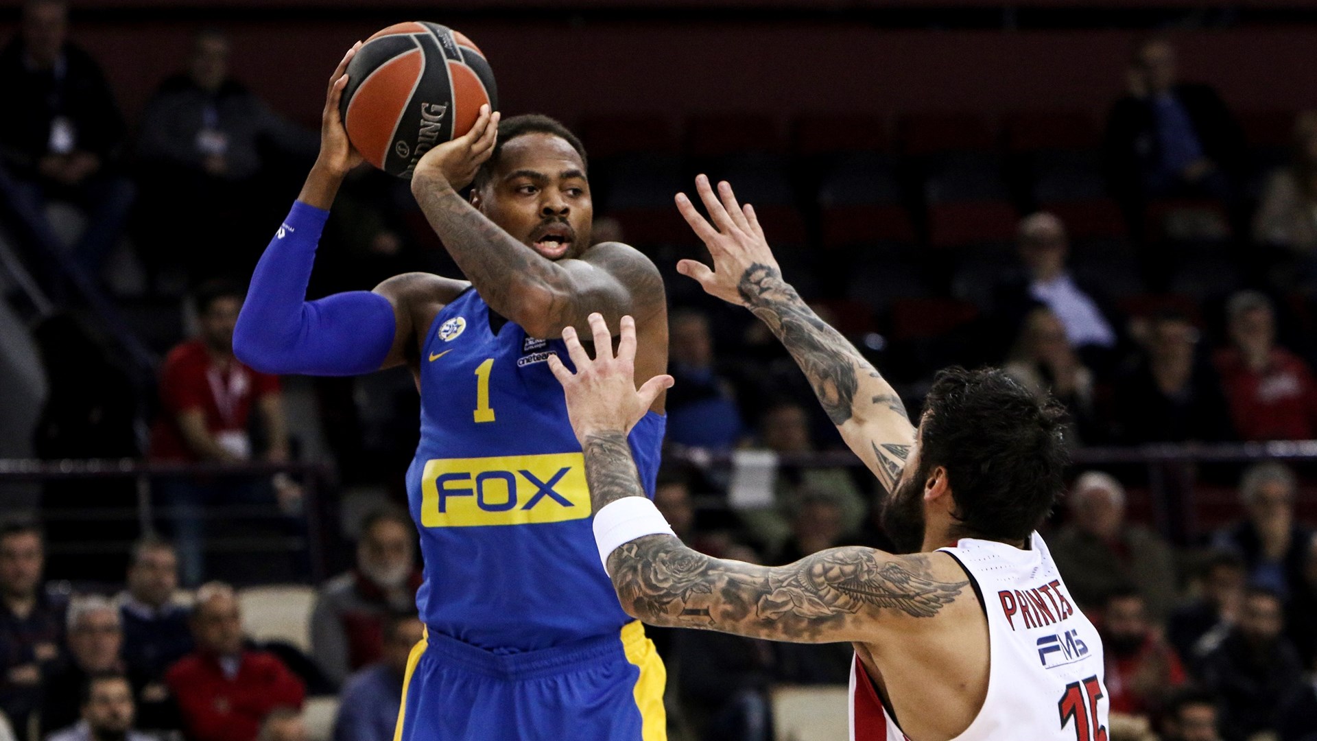 Ολυμπιακός – Μακάμπι Τελ Αβίβ 70-51 (30′)