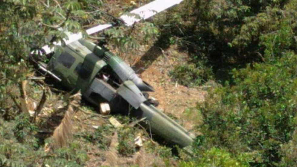Επτά νεκροί από συντριβή στρατιωτικού ελικοπτέρου στην Κολομβία