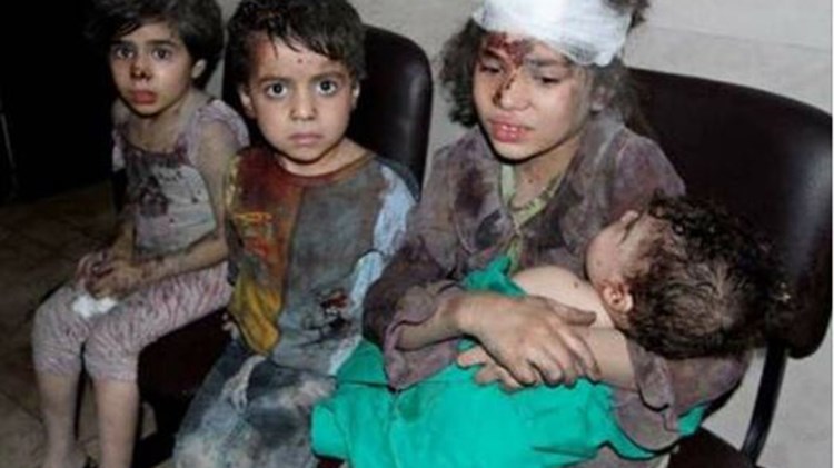 Σοκαριστικές ΦΩΤΟ των τραυματισμένων παιδιών από τις τουρκικές αεροπορικές επιδρομές στην Αφρίν