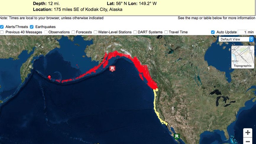 Φόβοι για τσουνάμι στην Αλάσκα – Αισθητήρας εντόπισε κύμα 10 μέτρων – ΦΩΤΟ – ΒΙΝΤΕΟ