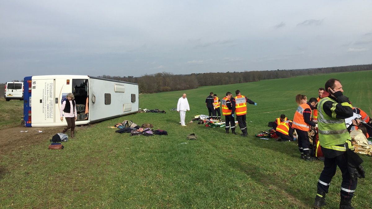 Σοβαρό τροχαίο με σχολικό λεωφορείο στη Γαλλία – 27 τραυματίες – ΦΩΤΟ