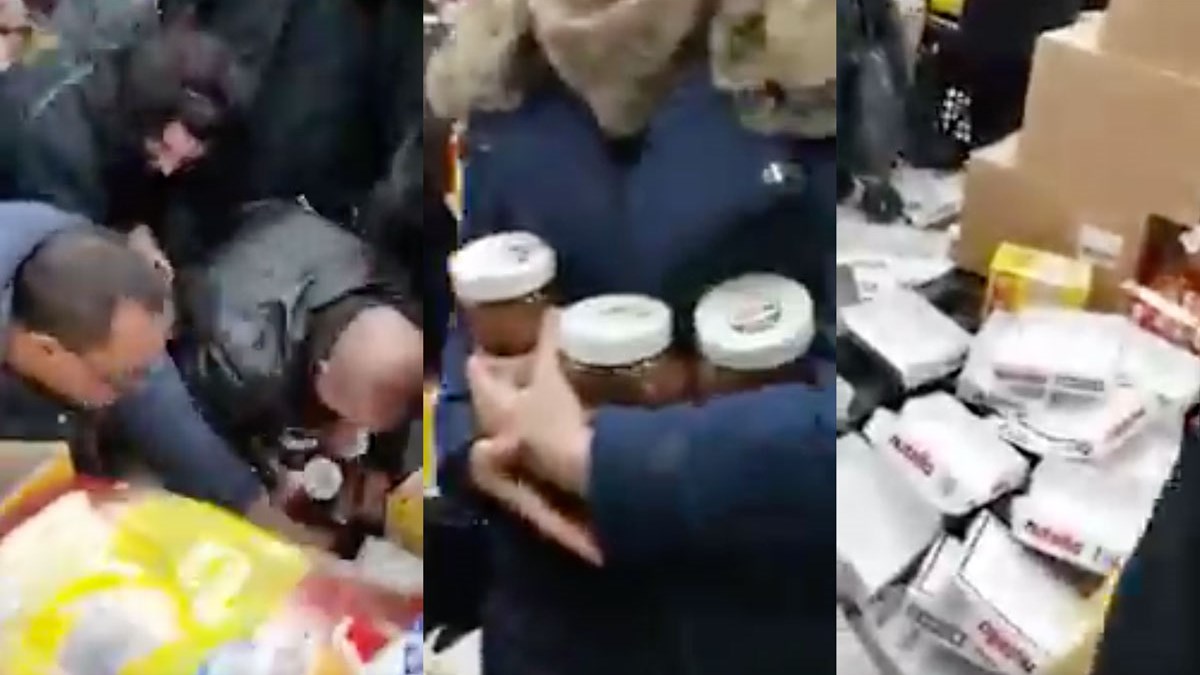 Χαμός σε σούπερ μάρκετ- Ποδοπατήθηκαν και πιάστηκαν στα χέρια για…μια Nutella – ΒΙΝΤΕΟ