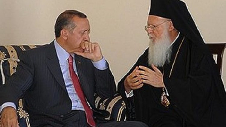 Ο Πατριάρχης Βαρθολομαίος στηρίζει τον Ερντογάν για τις στρατιωτικές επιχειρήσεις στη Συρία