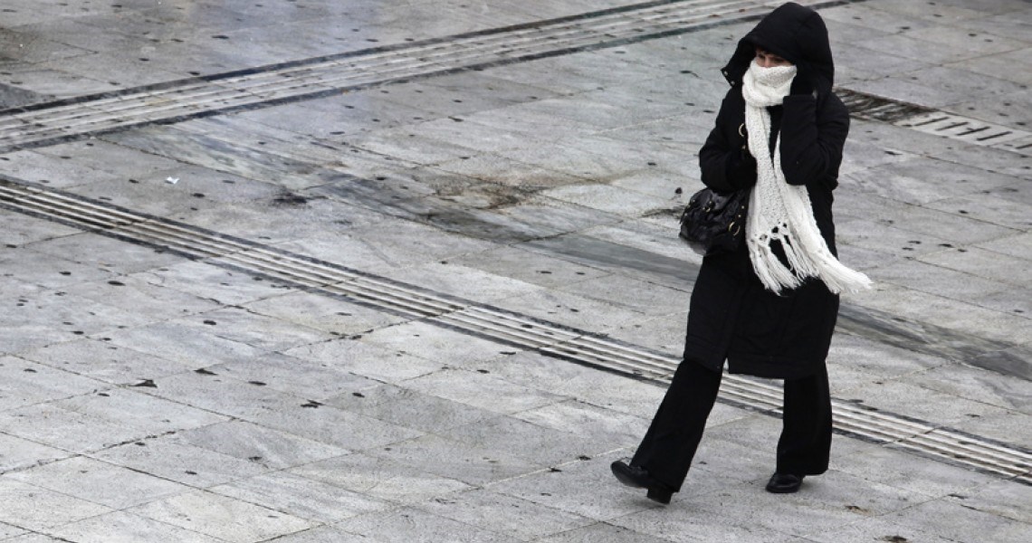 «Τσουχτερό» κρύο και ισχυροί άνεμοι – Αναλυτικά η πρόγνωση του καιρού