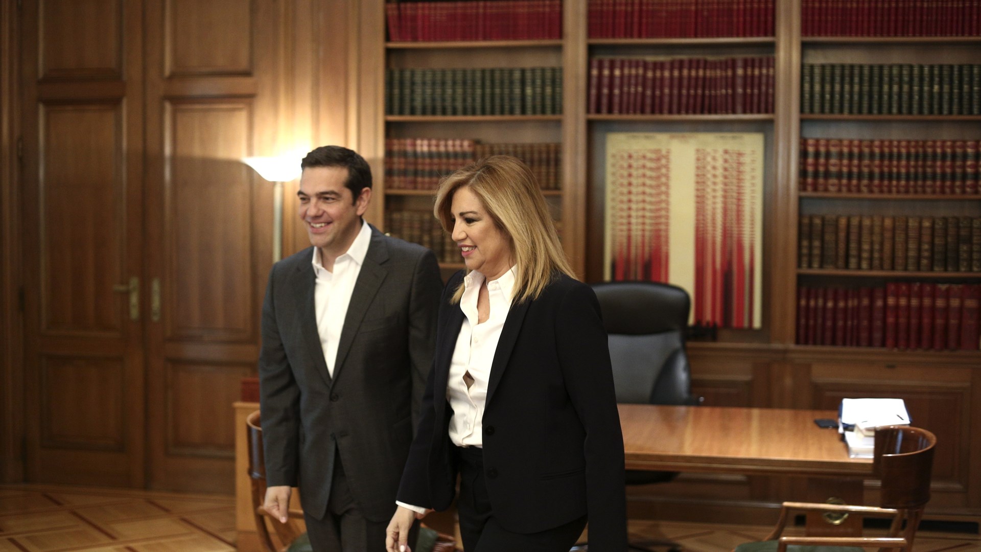 Σε εξέλιξη η συνάντηση Τσίπρα – Γεννηματά για το Σκοπιανό