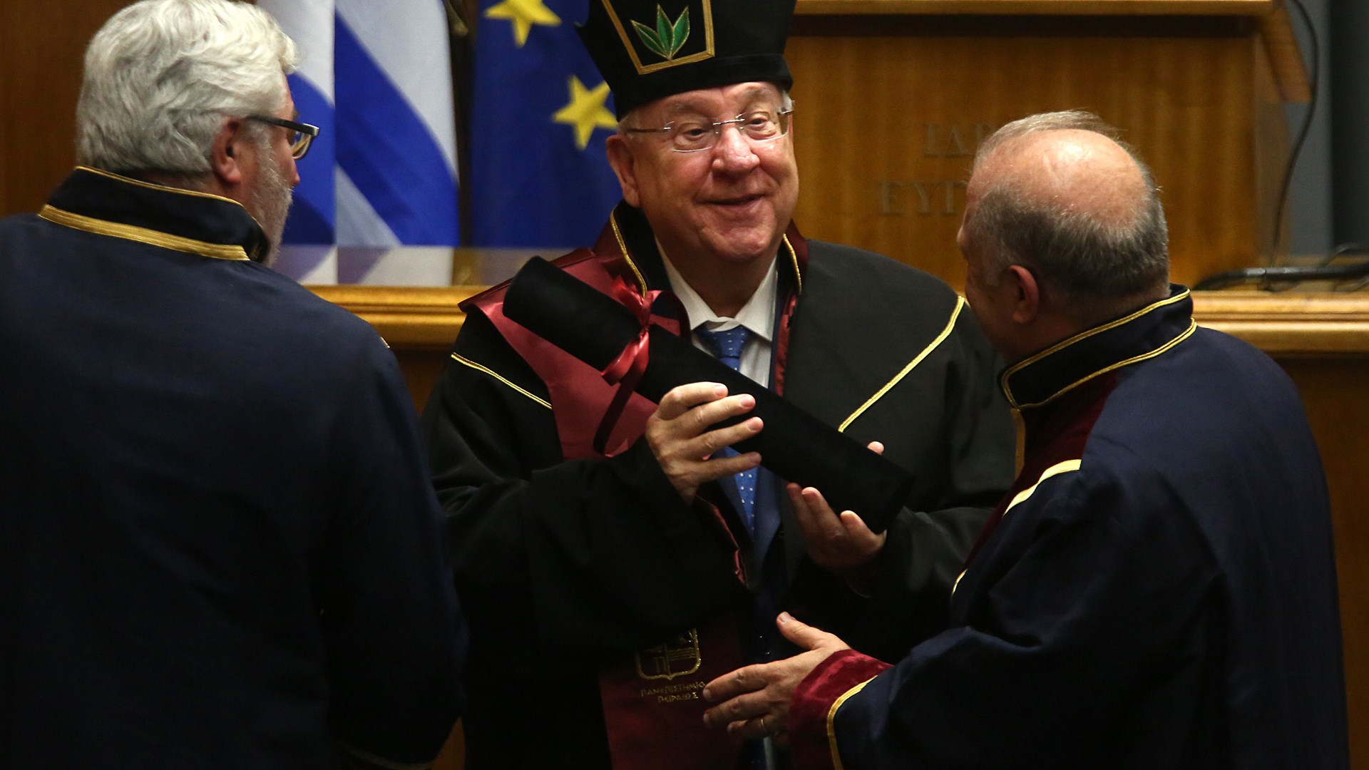 Συγκέντρωση διαμαρτυρίας της ΛΑΕ κατά του Προέδρου του Ισραήλ