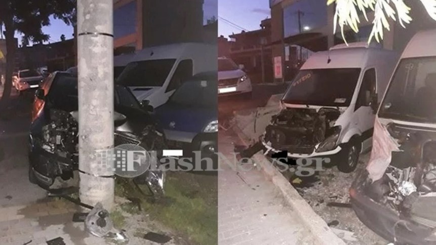 Αυτοκίνητο εκτός ελέγχου σκόρπισε τον πανικό στην Κρήτη- ΦΩΤΟ