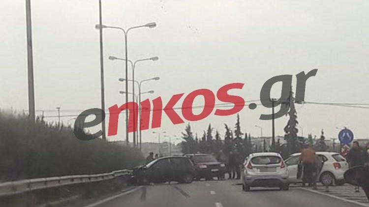 Καραμπόλα στην Περιφερειακή Οδό Θεσσαλονίκης – ΦΩΤΟ αναγνώστη