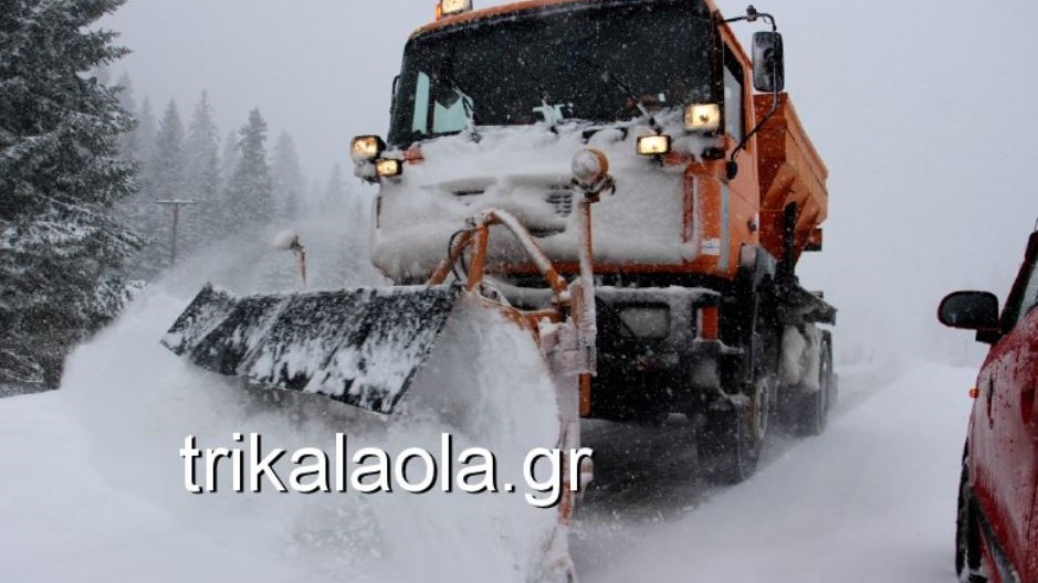 Σφοδρή χιονοθύελλα στα ορεινά των Τρικάλων – ΒΙΝΤΕΟ