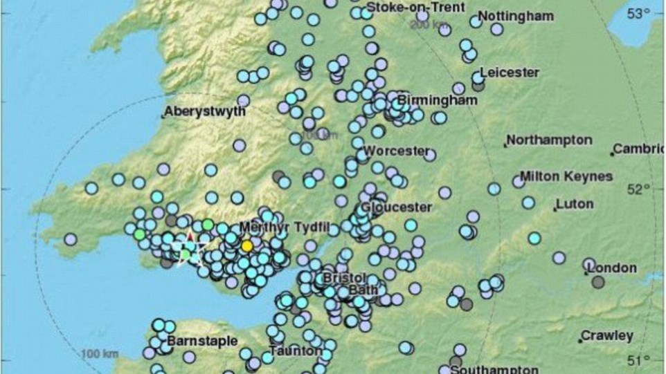 Σεισμός 4,7 Ρίχτερ ταρακούνησε την Ουαλία – “Ήταν τρομακτικός” λένε οι κάτοικοι – ΦΩΤΟ
