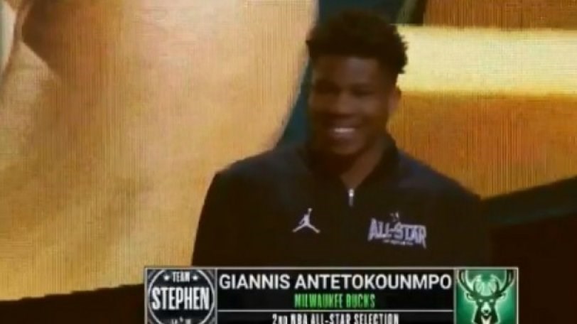 Δείτε το ΒΙΝΤΕΟ από τo αστείο περιστατικό στην παρουσίαση του Γιάννη Αντετοκούνμπο