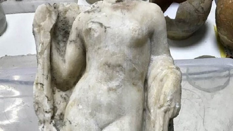 Αυτό είναι το εντυπωσιακό άγαλμα της Αφροδίτης που βρέθηκε στις ανασκαφές για το μετρό της Θεσσαλονίκης- ΦΩΤΟ