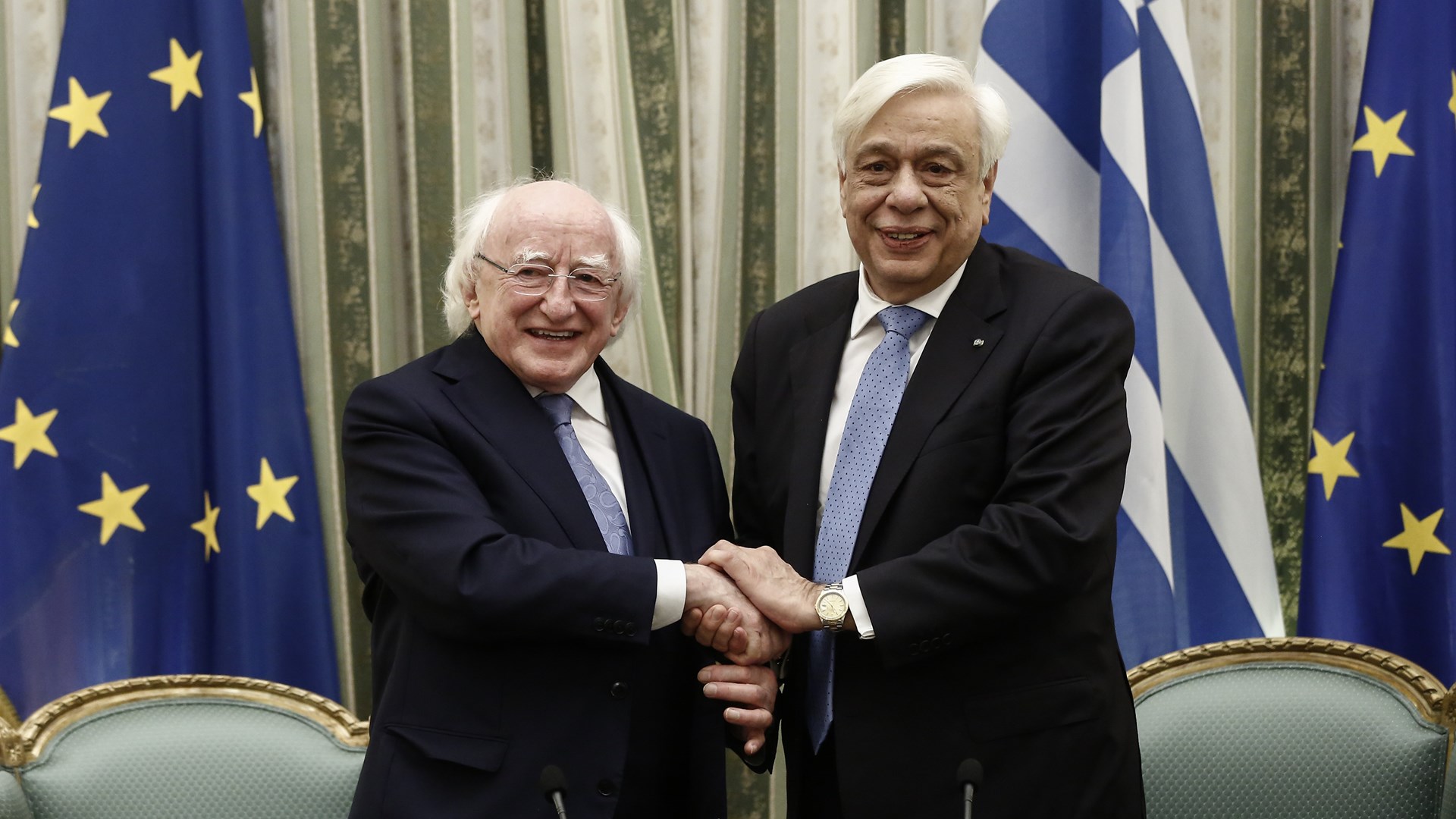 Αυστηρό μήνυμα Παυλόπουλου σε Τουρκία και Σκόπια κατά τη συνάντησή του με τον Πρόεδρο της Ιρλανδίας- ΦΩΤΟ- ΒΙΝΤΕΟ