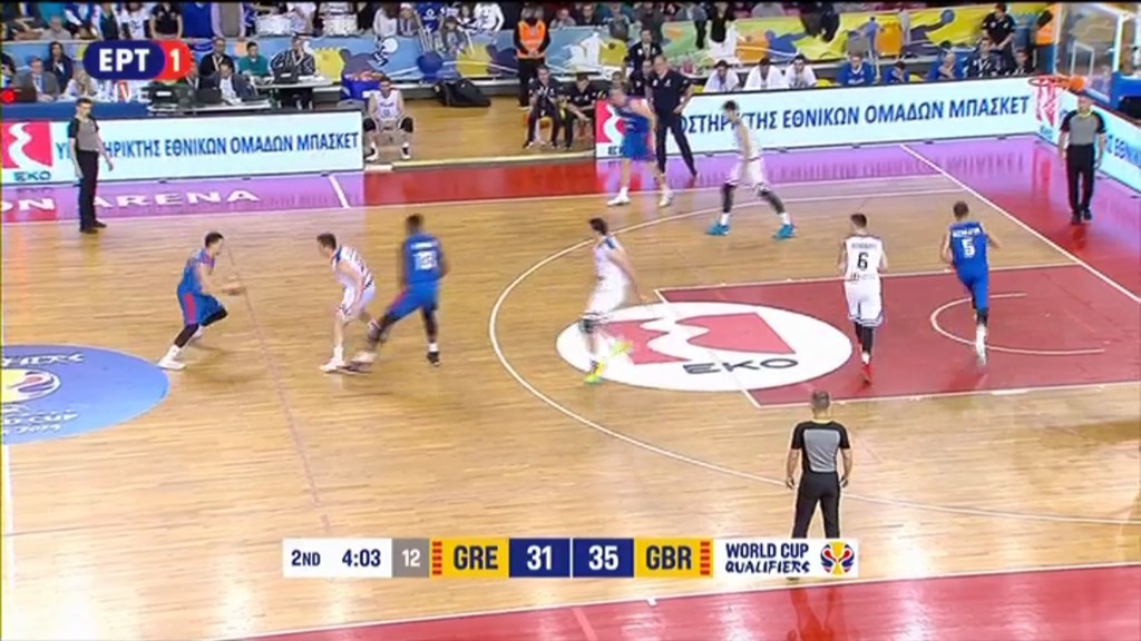 Ελλάδα – Μεγάλη Βρετανία 39-46 (ΗΜ.)