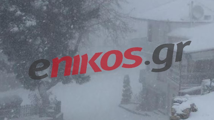 Σφοδρή χιονόπτωση στην Κορμίστα Σερρών – ΦΩΤΟ αναγνώστη
