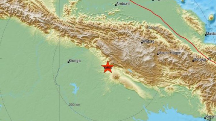 Ισχυρός σεισμός 6 Ρίχτερ στην Παπούα Νέα Γουινέα