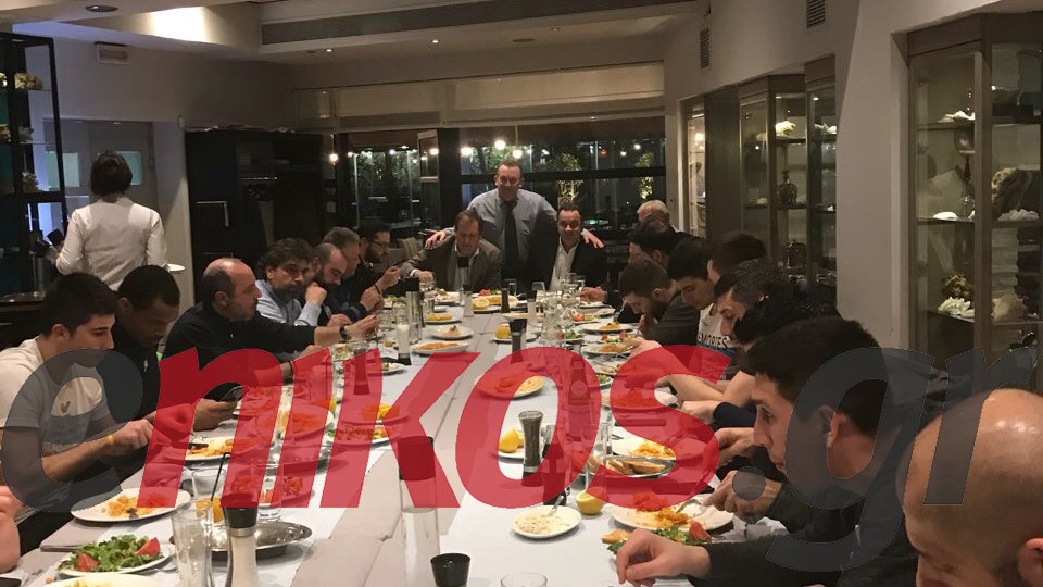 Το δείπνο του Μάκη Αγγελόπουλου στους παίκτες της ΑΕΚ – ΦΩΤΟ