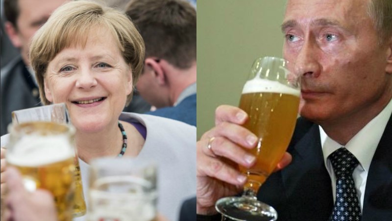 Έχουν και τα τυχερά τους: Η Μέρκελ στέλνει μπύρα στον Πούτιν – Εκείνος ανταποδίδει με καπνιστά ψάρια –  ΒΙΝΤΕΟ