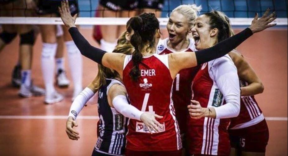 Βόλεϊ γυναικών – Νίκη με ανατροπή για τον Ολυμπιακό στον πρώτο ημιτελικό του Challenge Cup