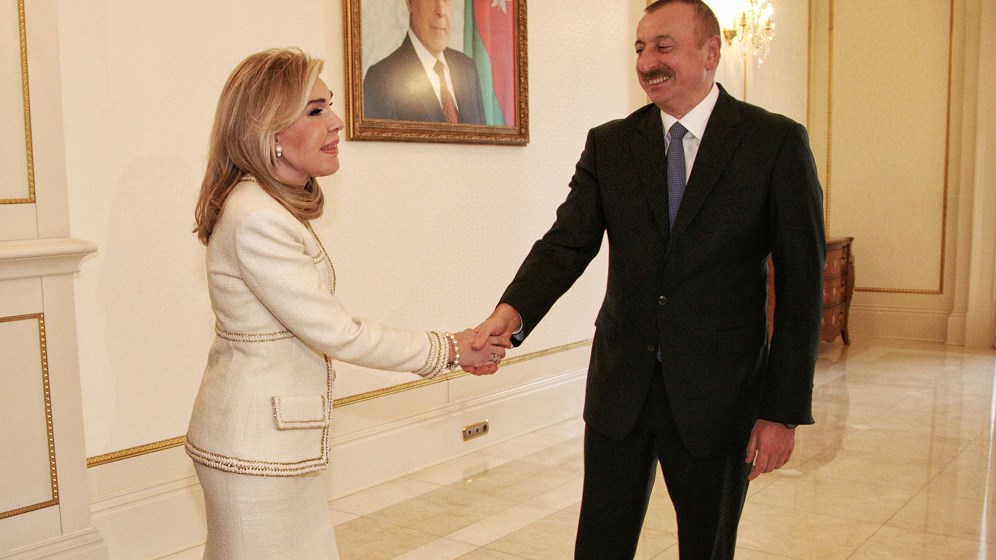 Συνάντηση της Πρέσβειρας Καλής Θελήσεως της UNESCO με τον Πρόεδρο του Αζερμπαϊτζάν