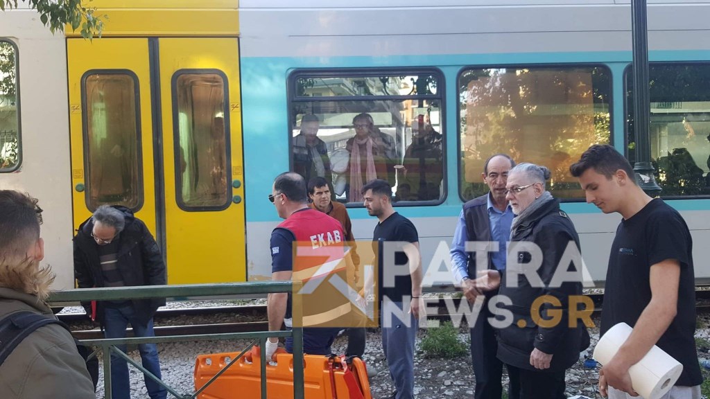Τρένο παρέσυρε πεζό στην Πάτρα – ΦΩΤΟ