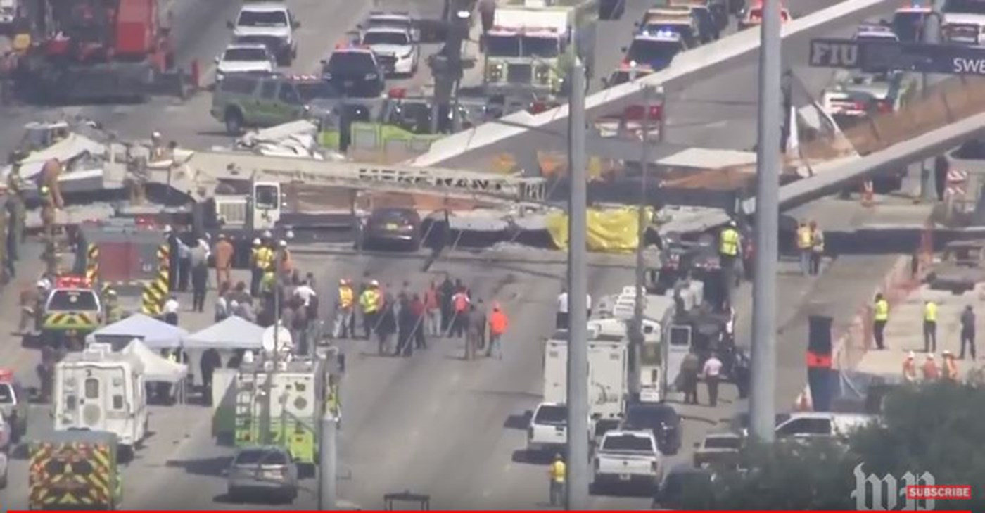 Τραγωδία στο Μαϊάμι: Τουλάχιστον 4 νεκροί και πολλοί τραυματίες από κατάρρευση πεζογέφυρας – ΦΩΤΟ ΚΑΙ ΒΙΝΤΕΟ
