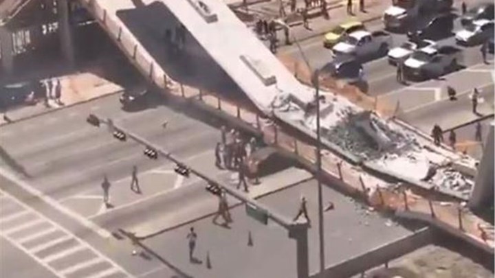 Τρομακτική αποκάλυψη για την πεζογέφυρα που κατέρρευσε στη Φλόριντα – Υπήρχε ρωγμή και οι υπεύθυνοι το γνώριζαν