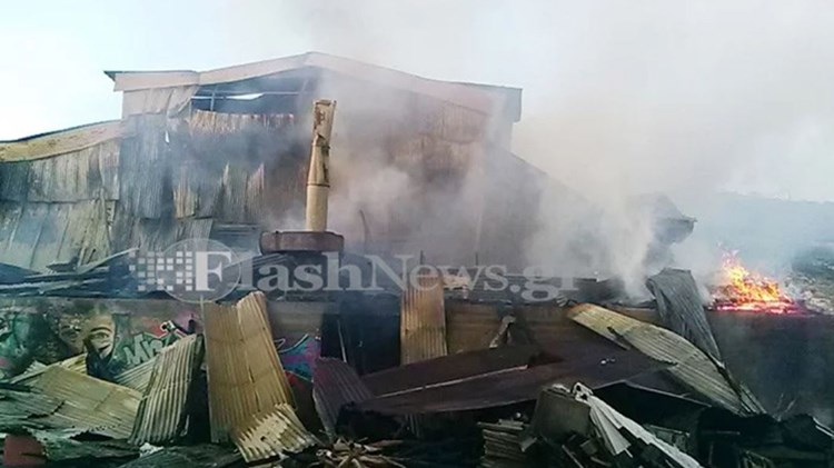 Παρανάλωμα του πυρός έγινε αποθήκη στα Χανιά – ΦΩΤΟ – ΒΙΝΤΕΟ