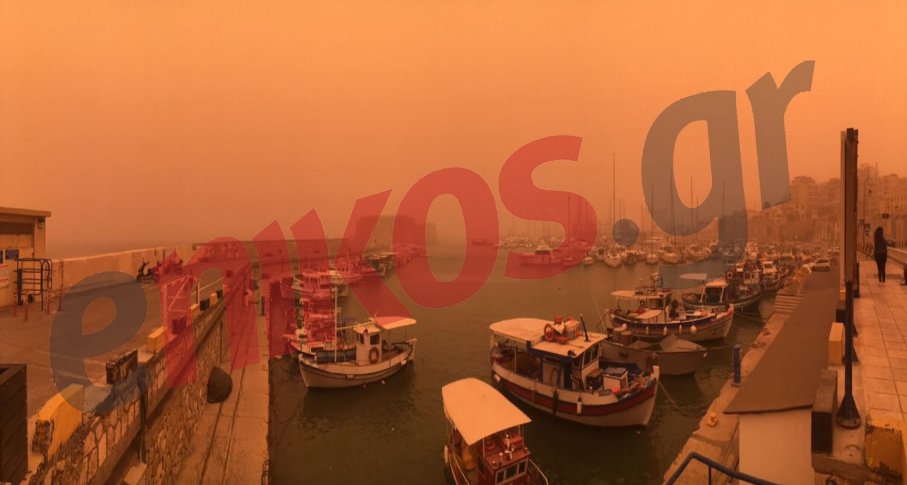 Σαχάρα η Κρήτη – Η αφρικανική σκόνη “σκέπασε” το Ηράκλειο – ΦΩΤΟ αναγνώστη