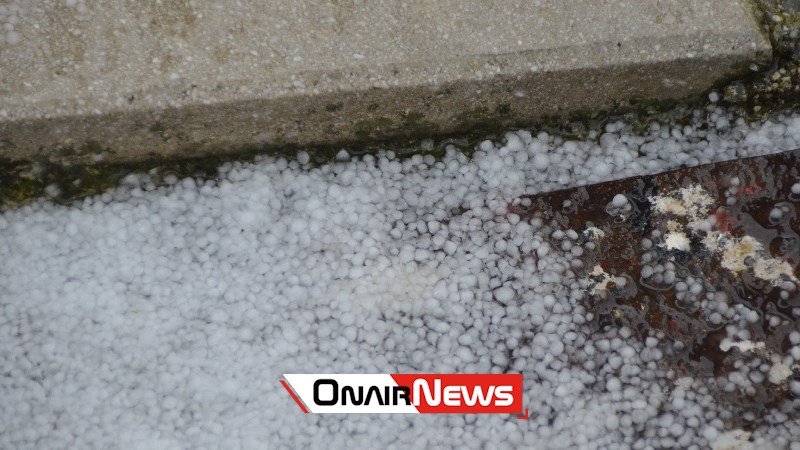 Έπεσε χαλάζι στο μέγεθος… στραγαλιού στο Μεσολόγγι – ΒΙΝΤΕΟ – ΦΩΤΟ
