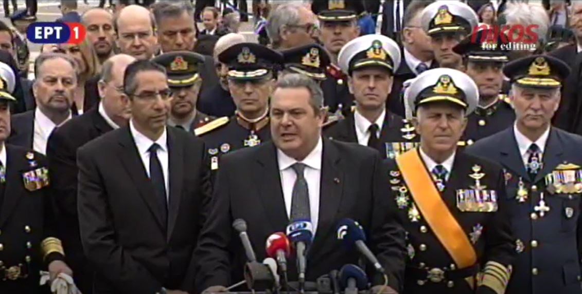 Νέες βολές Καμμένου κατά της Τουρκίας: Όποιος αμφισβητήσει την εθνική μας κυριαρχία θα τον συντρίψουμε – ΒΙΝΤΕΟ