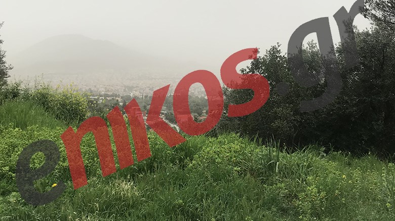 Η αφρικανική σκόνη από την Πεντέλη- ΦΩΤΟ αναγνώστη