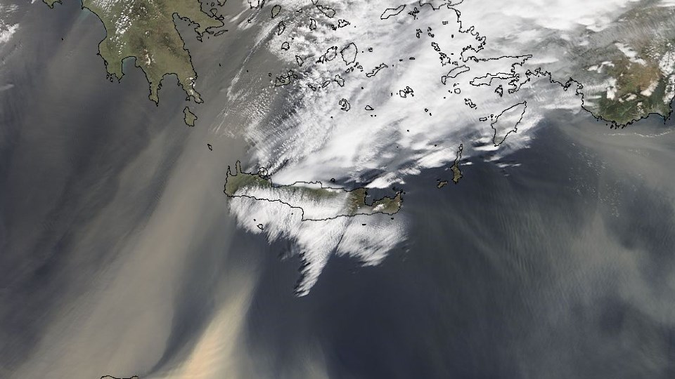 Πώς “είδε” την αφρικανική σκόνη σήμερα το πρωί δορυφόρος της NASA