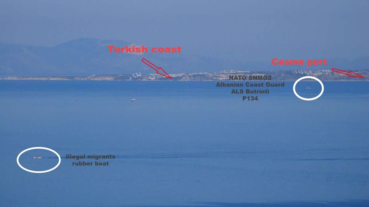 Η υποκρισία Τούρκων, ΝΑΤΟ και Αλβανών με το προσφυγικό στο Αιγαίο σε μια ΦΩΤΟ