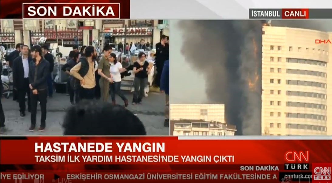 Δείτε LIVE εικόνα από τη μεγάλη πυρκαγιά σε νοσοκομείο της Κωνσταντινούπολης