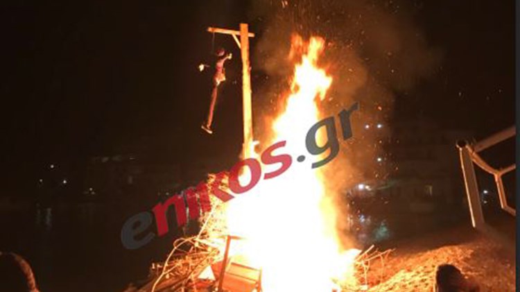 Έκαψαν ομοίωμα του Ερντογάν στα Σφακιά – ΦΩΤΟ αναγνώστη