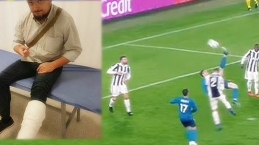 Δημοσιογράφος προσπάθησε να κάνει το ψαλιδάκι του Ρονάλντο και ιδού η κατάληξη – ΒΙΝΤΕΟ