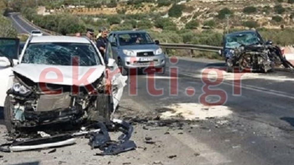 Σοβαρό τροχαίο με έξι τραυματίες στην Κρήτη – Ανάμεσα τους δύο παιδιά – ΦΩΤΟ
