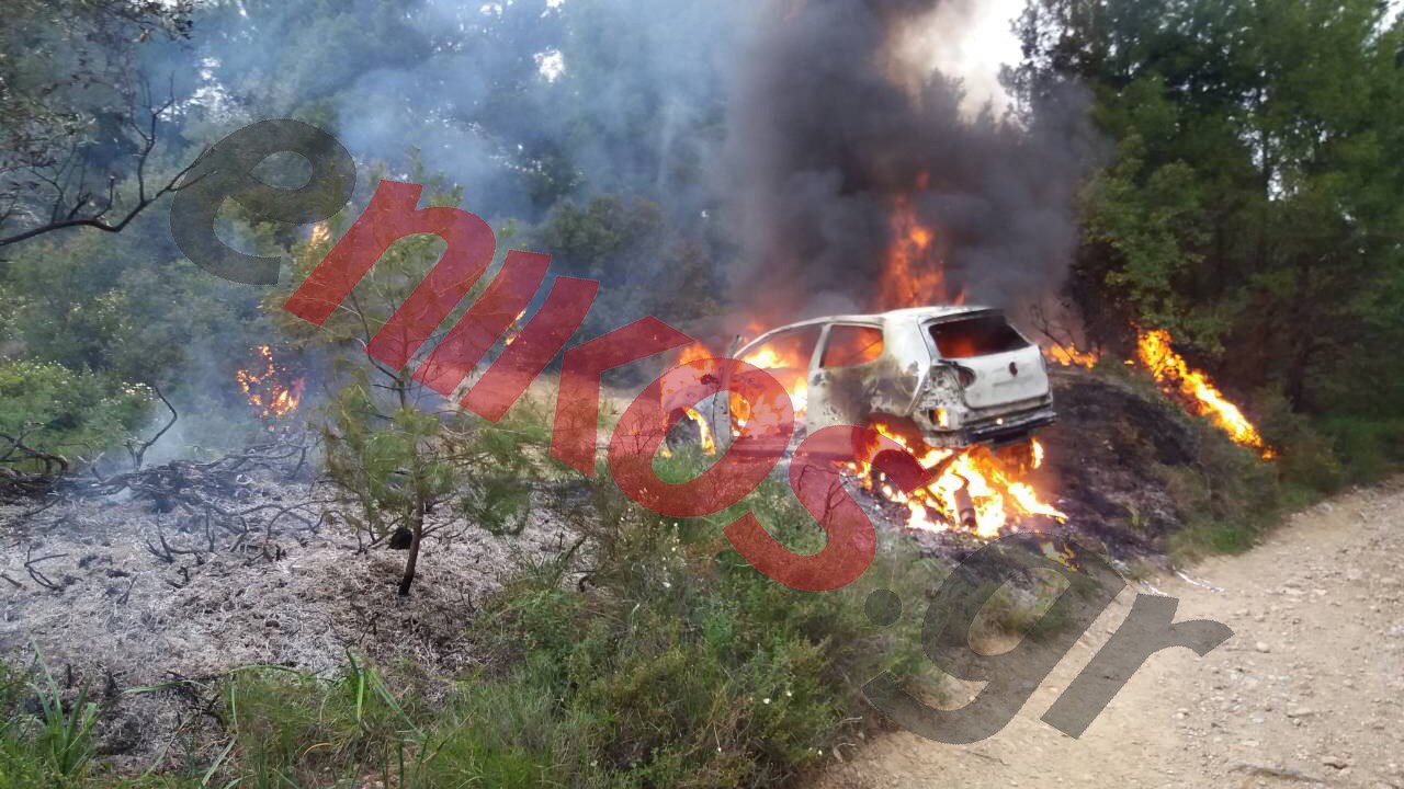 Μόνο στο enikos: Κάηκε ολοσχερώς αυτοκίνητο στην Πάρνηθα – Δίπλα του βρέθηκε μηχανισμός ανατίναξης ΑΤΜ – ΦΩΤΟ