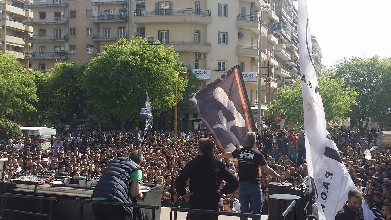 Πορεία φιλάθλων του ΠΑΟΚ προς την Τούμπα – ΦΩΤΟ – ΒΙΝΤΕΟ