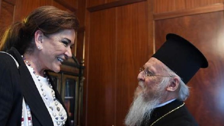 Στο Φανάρι η Ντόρα Μπακογιάννη – Συναντήθηκε με τον Οικουμενικό Πατριάρχη Βαρθολομαίο